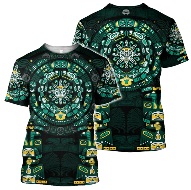 Mens Fashion Mexico - New Retro Ethnic Aztec Mexico T-shirt