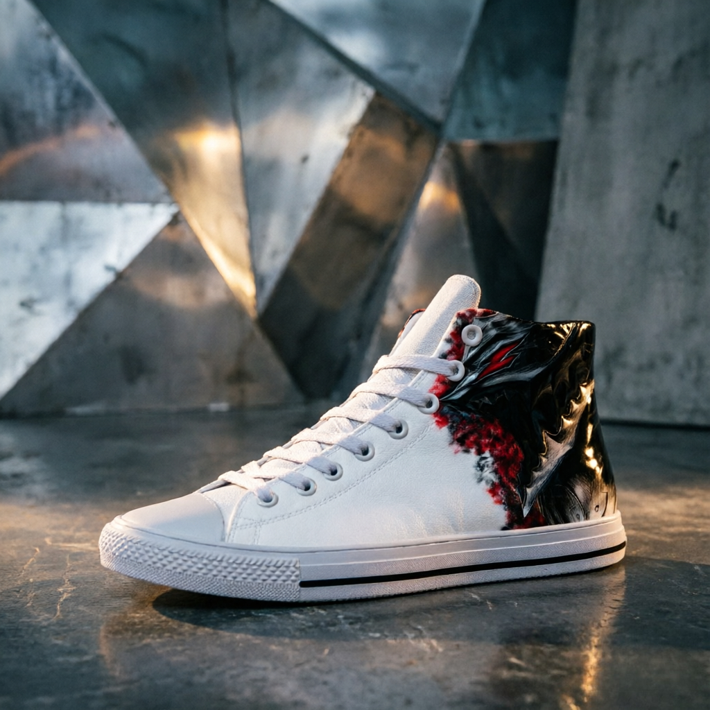 Mens Fashion Vintage - Berserk Guts Vintage Print Canvas Shoes