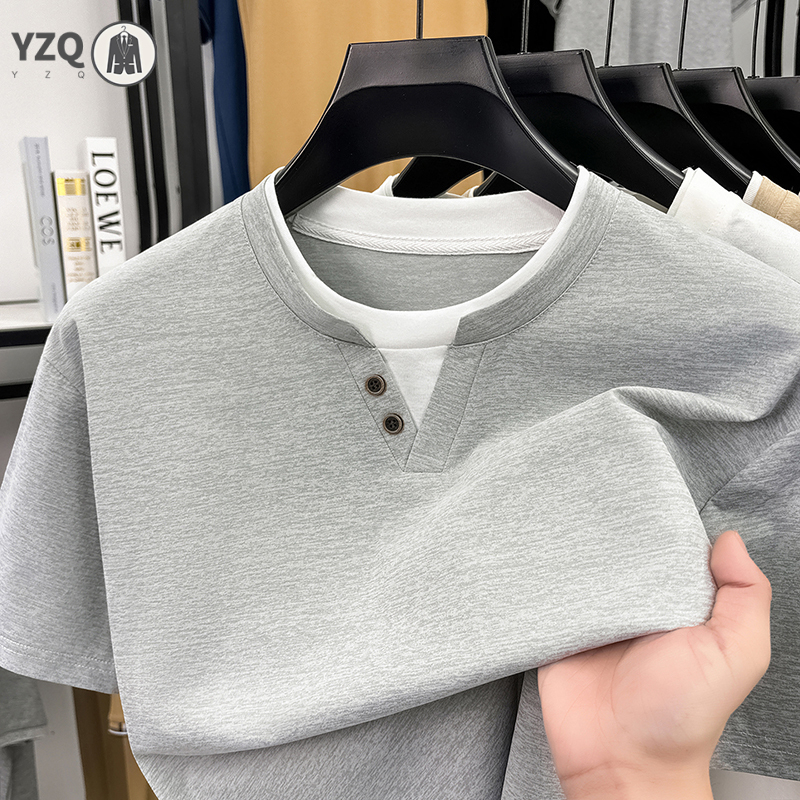 Men'S Fashion Trends 2025 - Mens Short Sleeve T Shirt Henley