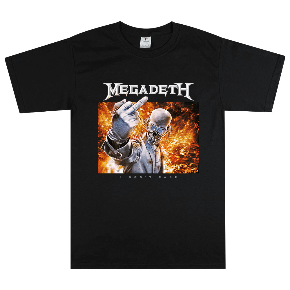Mens Fashion Store - Megadeth I Don't Care Graphic Merch
