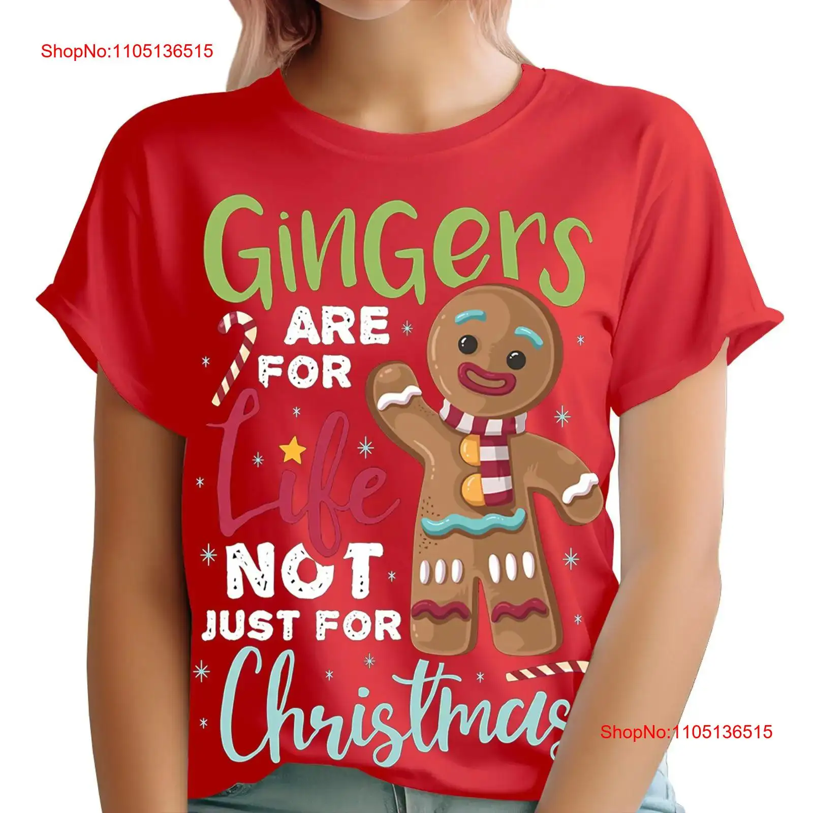 Mens Fashion Ideas - Gingerbread T Shirt for Women Christmas