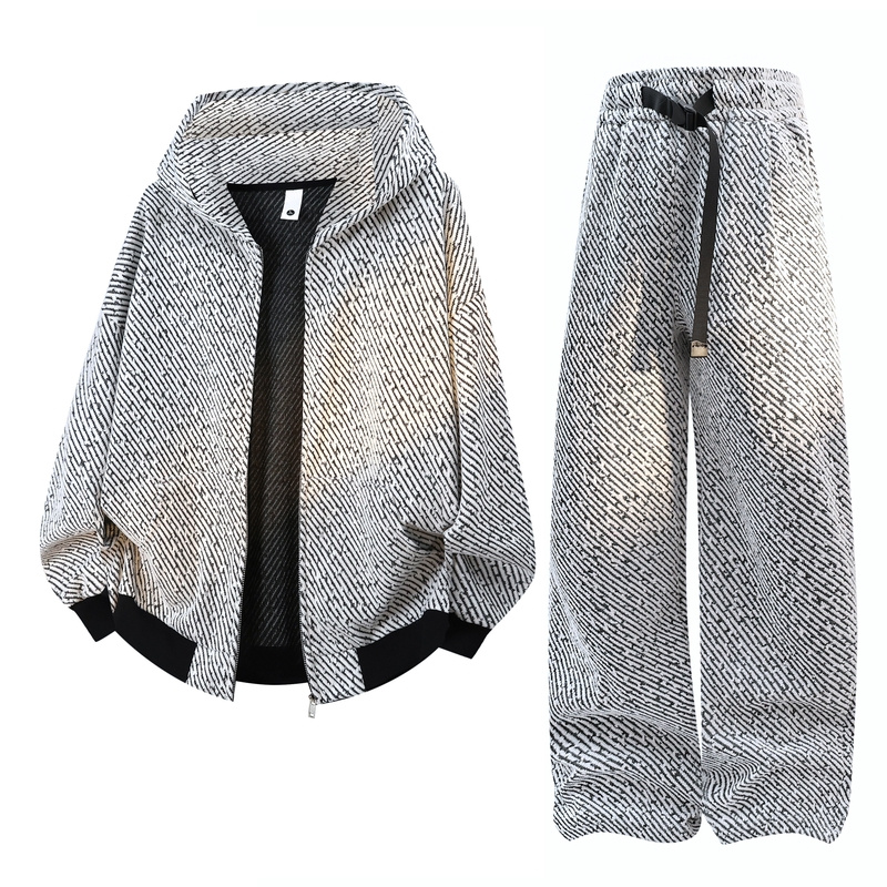 Men's Casual 2-Piece Sportswea - Men'S Fashion Zipper Hoodie recension och pris