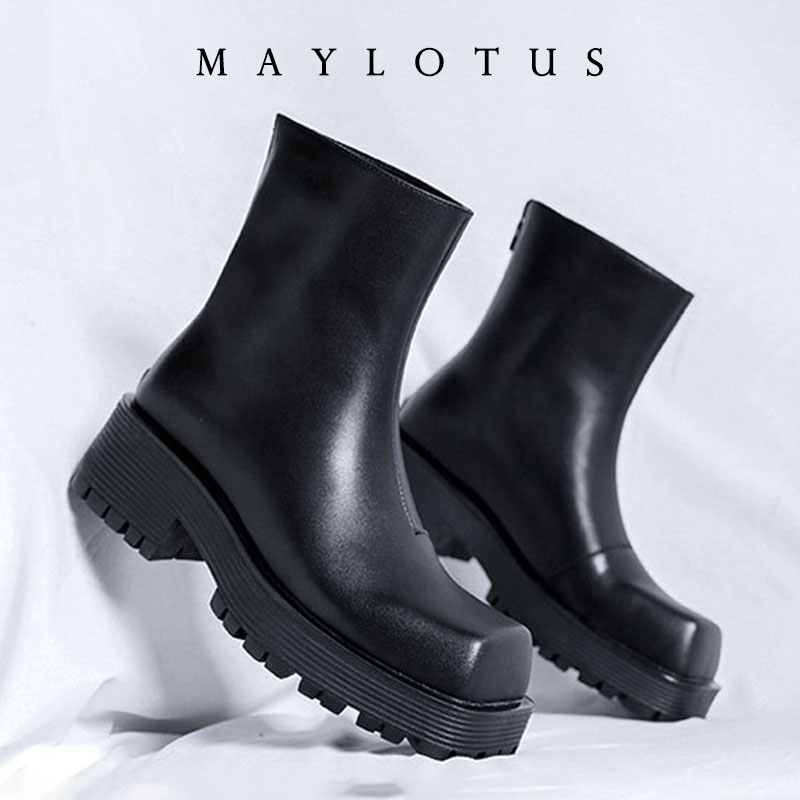 New Large Square Toe Thick Sol - Chelsea Boots Men recension och pris