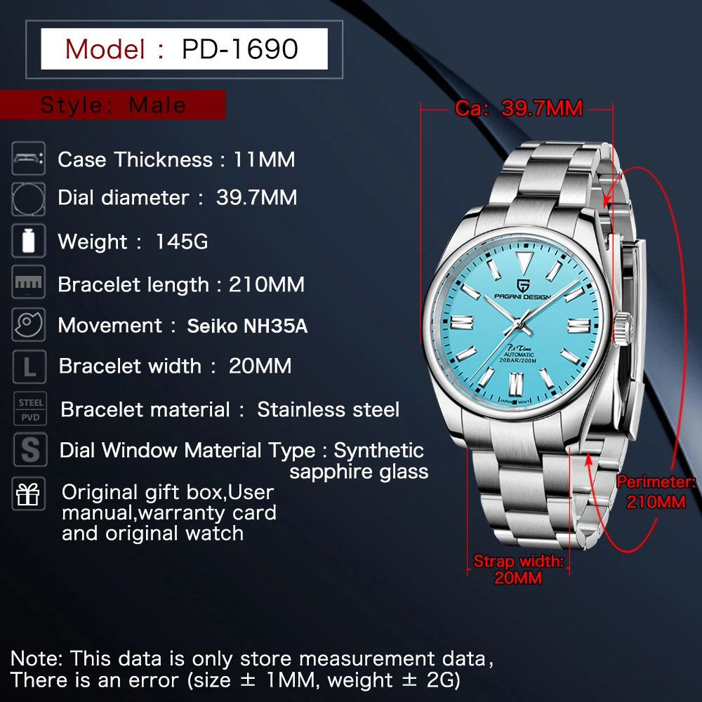 PAGANI DESIGN Luxury Classic M - Mens Fashion Store recension och pris