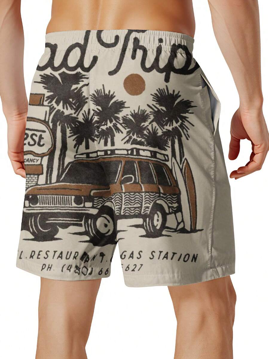 Mens Beach Trip Print Board Sh - Swim Trunk Shorts recension och pris