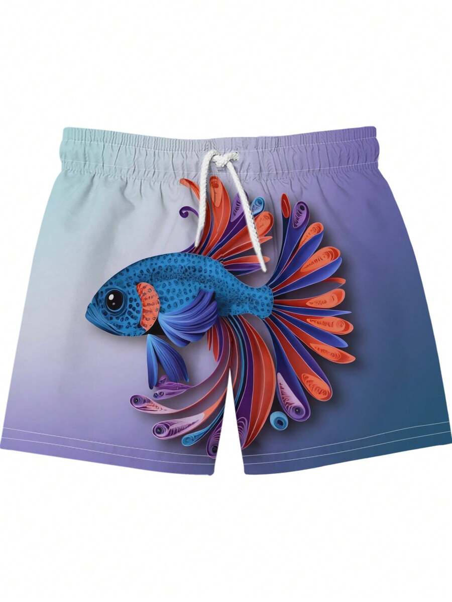 Gradient Purple Blue Swim Trun - Swim Trunk Shorts recension och pris