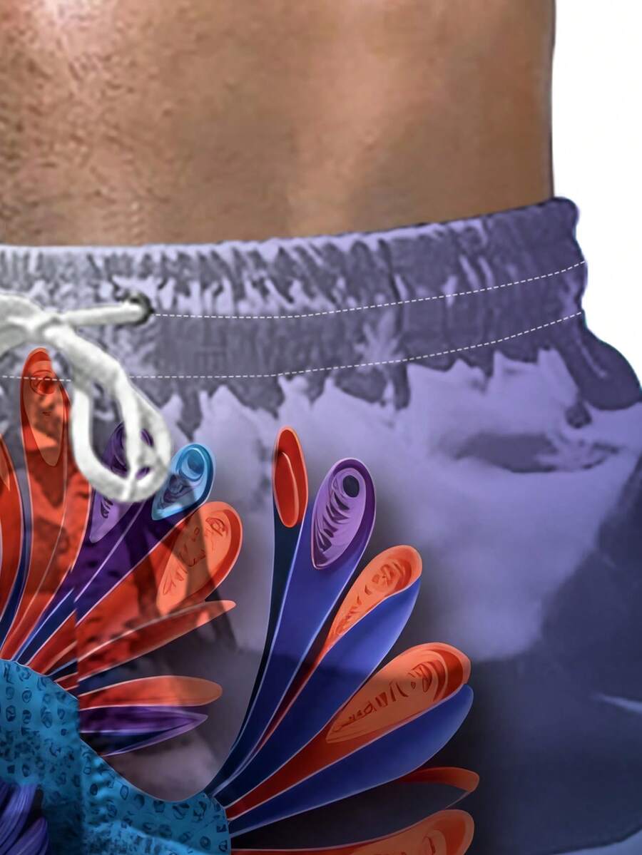 Gradient Purple Blue Swim Trun - Swim Trunk Shorts recension och pris