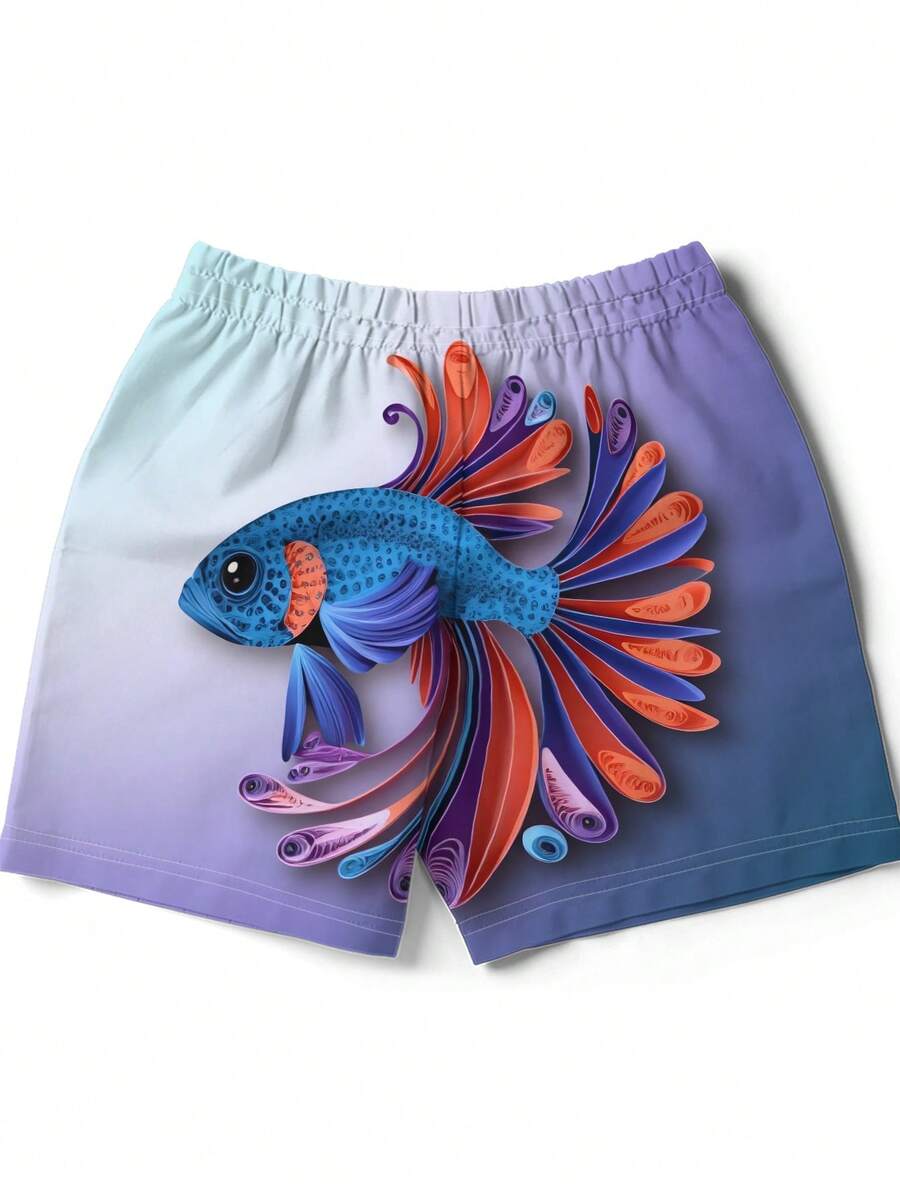 Gradient Purple Blue Swim Trun - Swim Trunk Shorts recension och pris