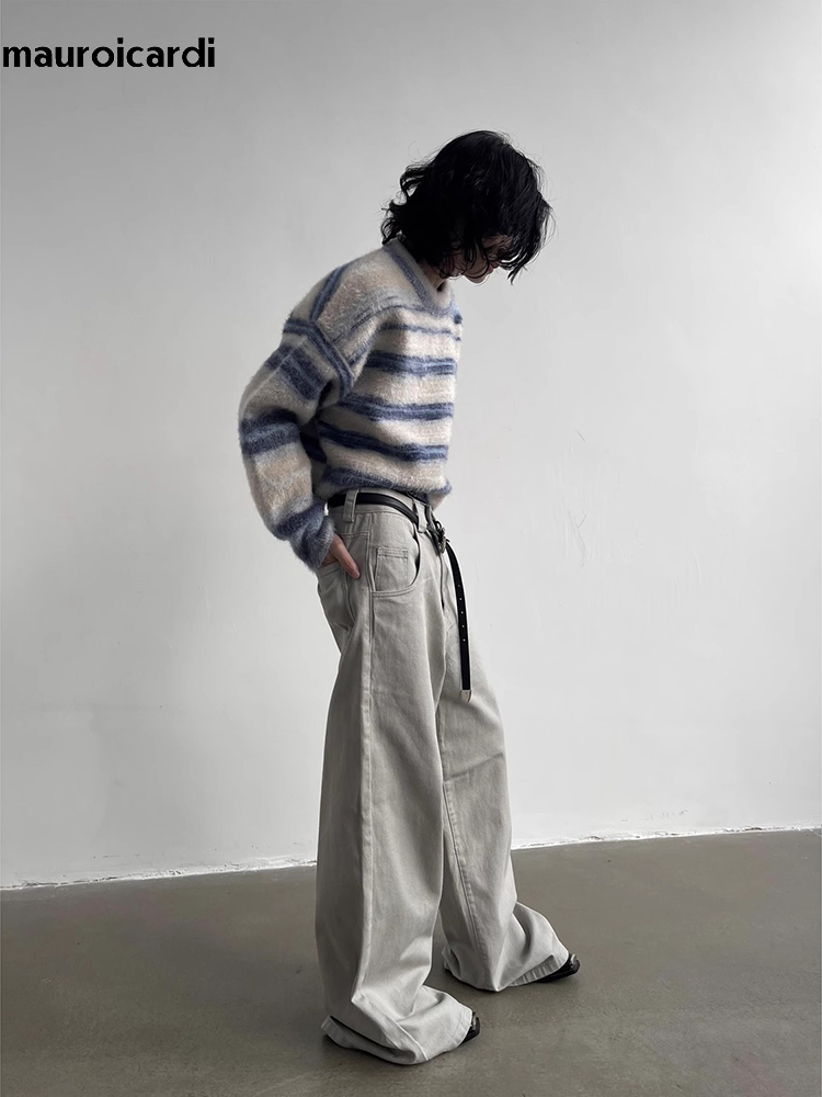 Mauroicardi Autumn Grey Flowy  - Mens Fashion Dark Grey Pants recension och pris