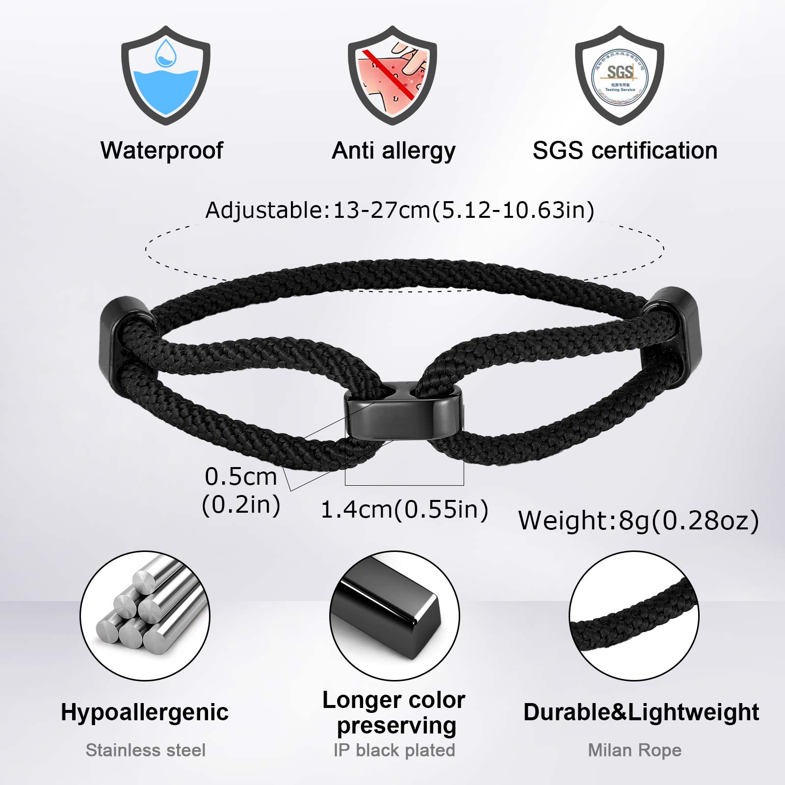 Vnox Free Engraving Adjustable - Milan Men'S Fashion recension och pris