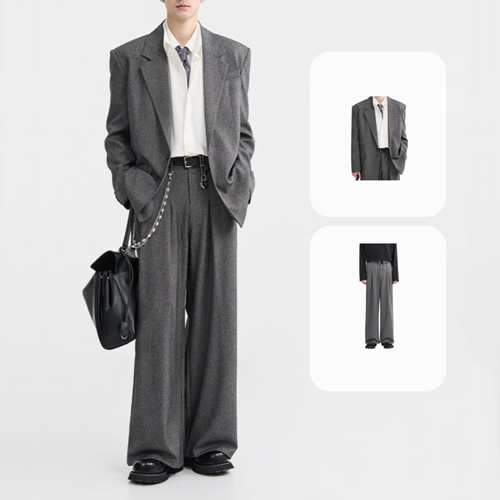 Fashion Dark Grey Loose Men's  - Mens Fashion Dark Grey Pants recension och pris