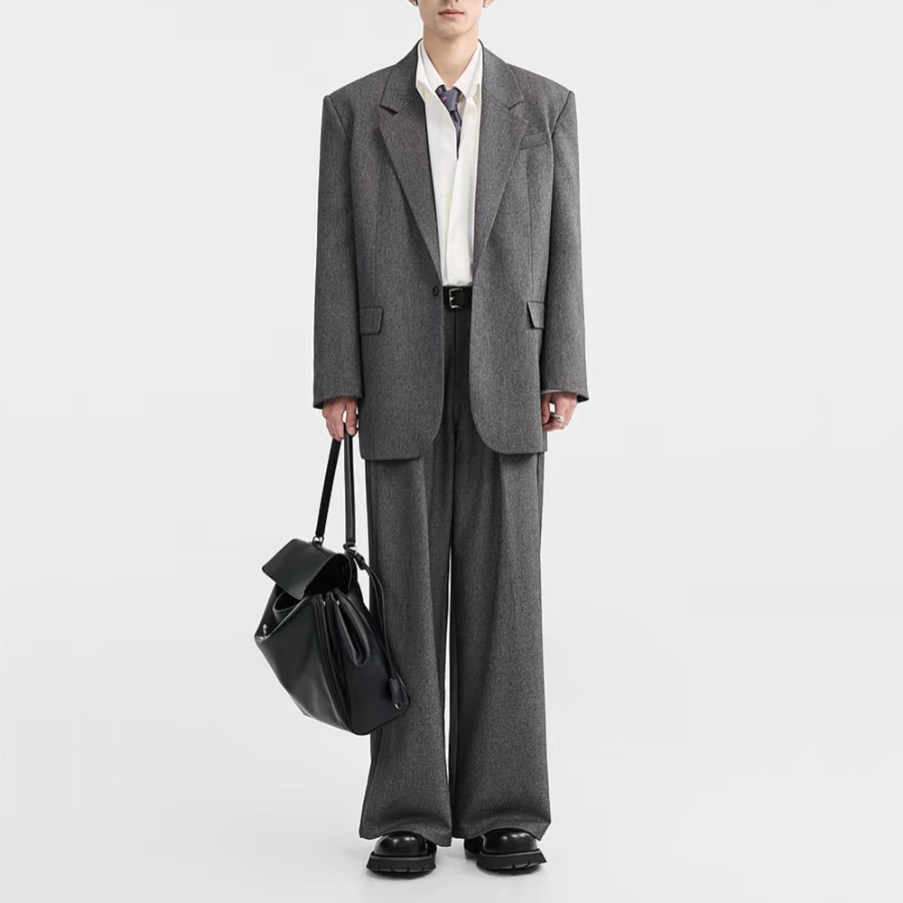 Fashion Dark Grey Loose Men's  - Mens Fashion Dark Grey Pants recension och pris