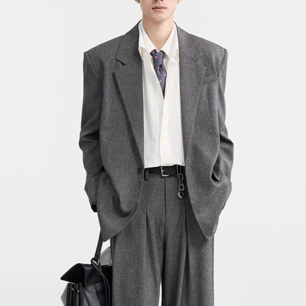 Fashion Dark Grey Loose Men's  - Mens Fashion Dark Grey Pants recension och pris