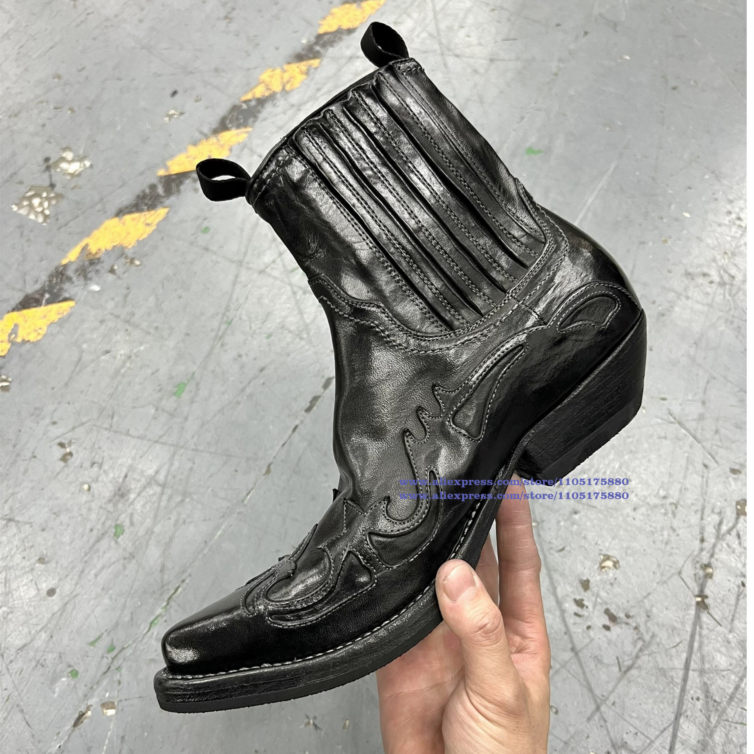 Embroidered Chelsea Boots Blac - Chelsea Boots Men recension och pris