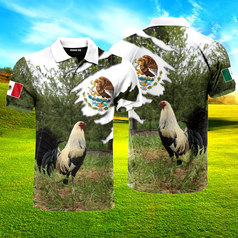 3D Print Mexico Flag Polo Shir - Mens Fashion Mexico recension och pris