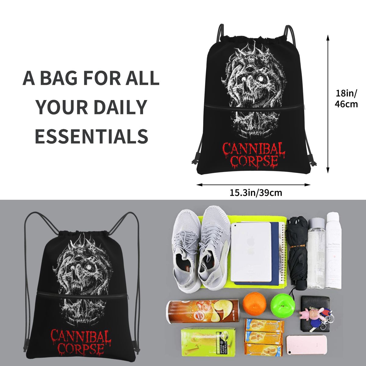 Cannibal Corpse Metal Skateboa - Men'S Fashion Bag recension och pris