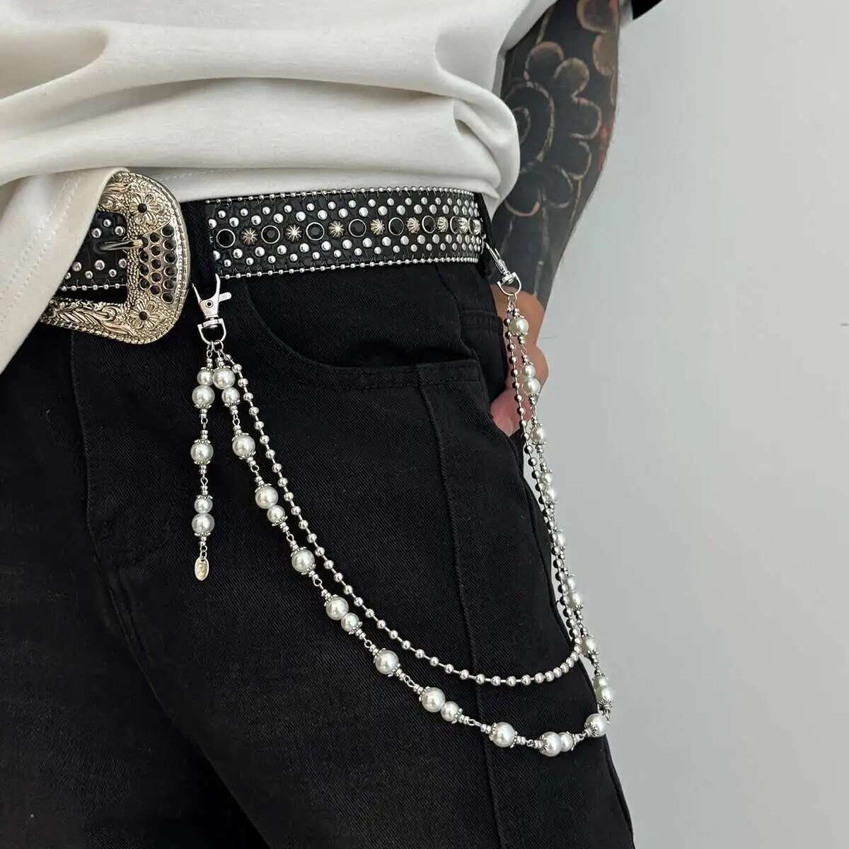 Salircon Punk Multilayer Imita - Men'S Fashion Bag recension och pris