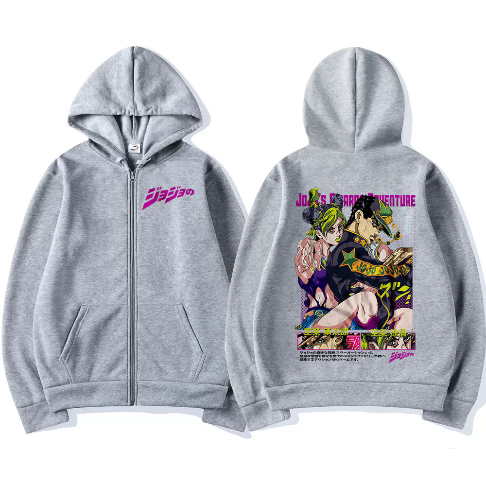 Anime Jojo Bizarre Adventure Z - Men'S Fashion Zipper Hoodie recension och pris