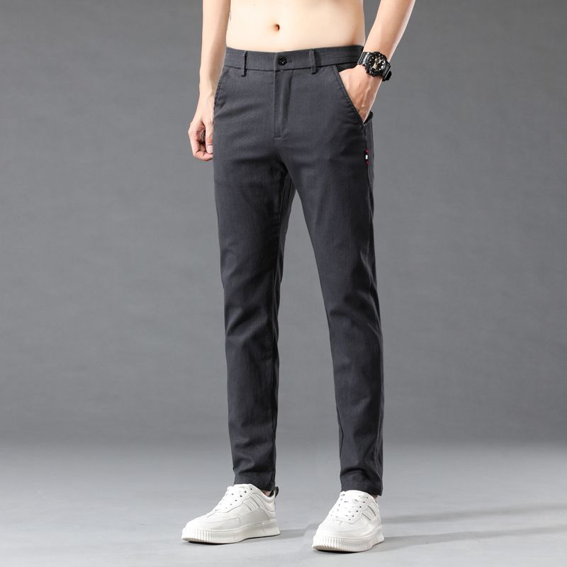 Fashion Men Slim Fit Elasticit - Mens Fashion Dark Grey Pants recension och pris