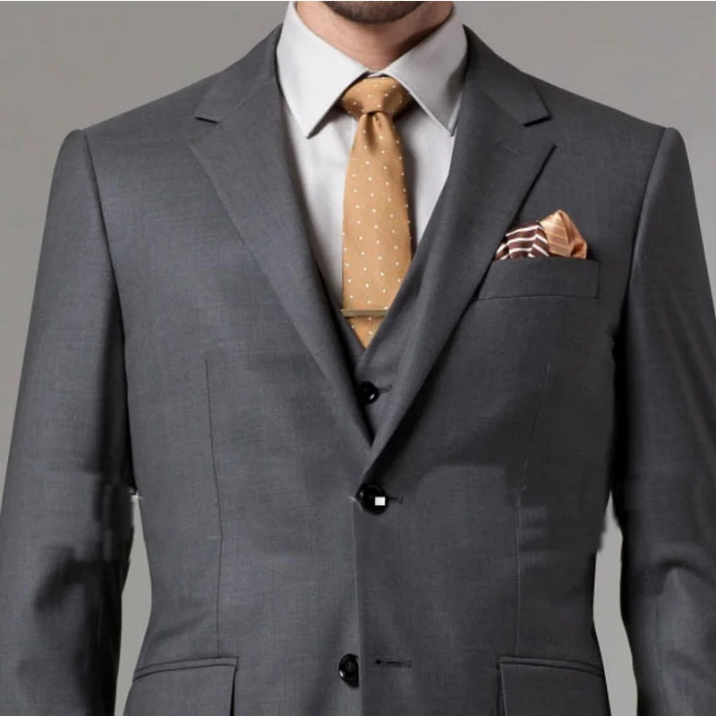 Dark Grey Slim fit Men Suits 3 - Mens Fashion Dark Grey Pants recension och pris