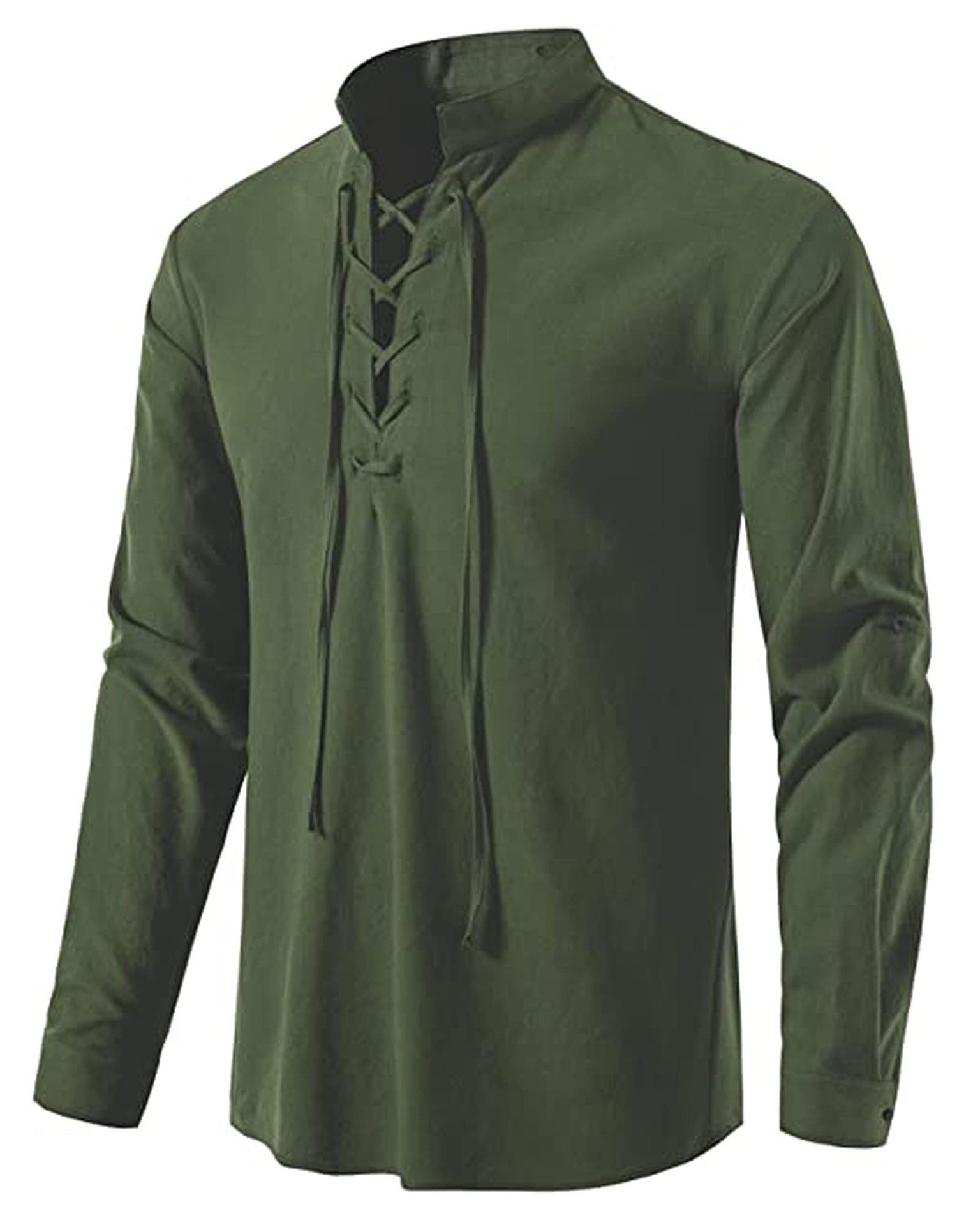 Men's Medieval Lace Up Cotton  - Mens Fashion Vintage recension och pris