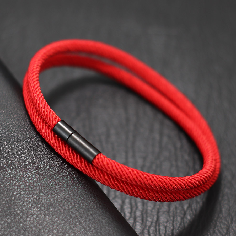 Lucky Red Men Bracelet Bilayer - Milan Men'S Fashion recension och pris
