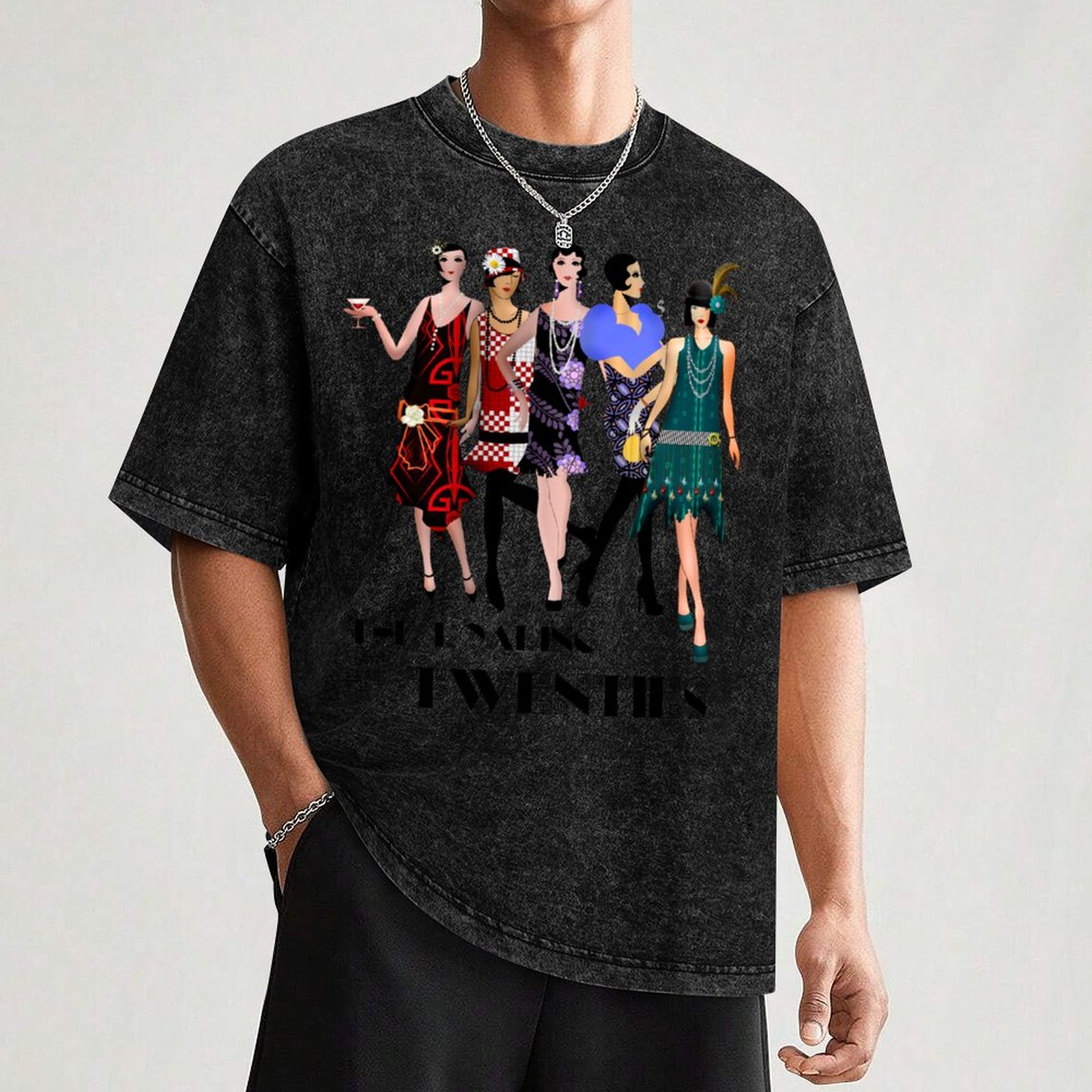 Roaring 20s Flapper Girls T-Sh - Men'S Fashion Roaring 20S recension och pris
