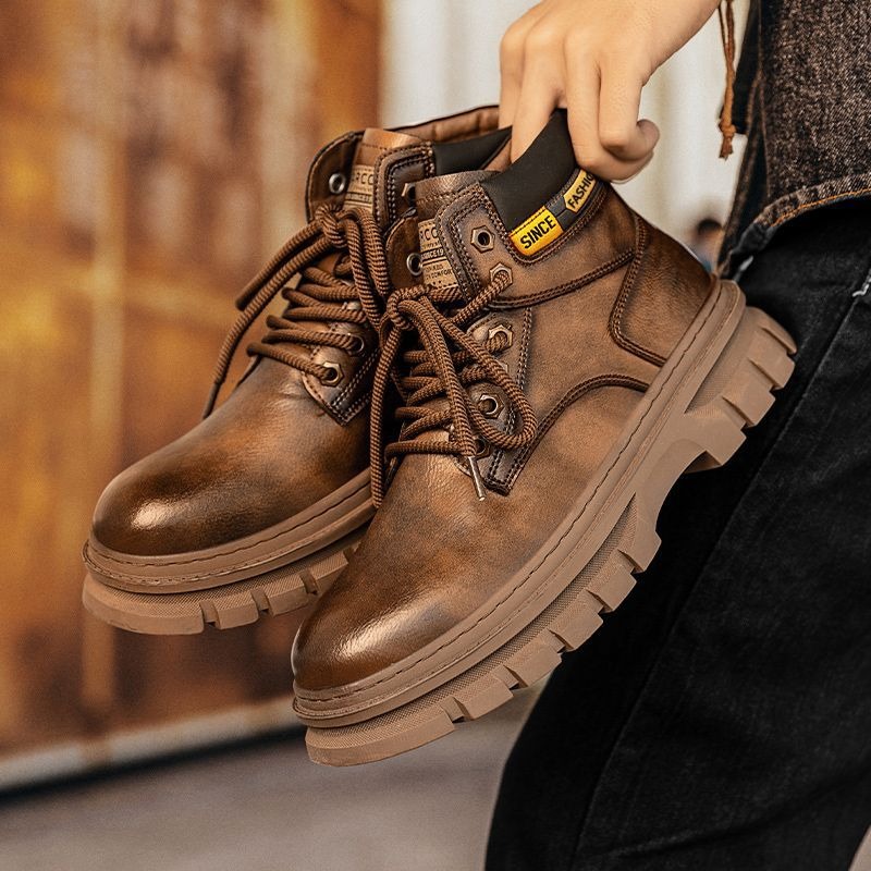 Vintage Men Platform Ankle Boo - Chelsea Boots Men recension och pris