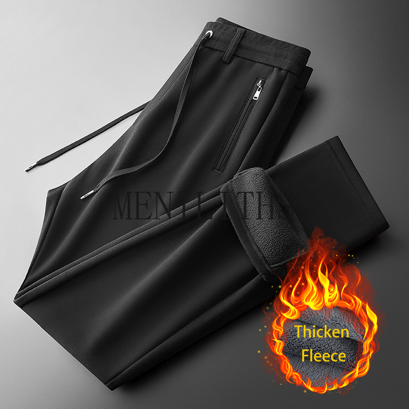 Sweat Pants Men Fleece Autumn  - Mens Fashion Dark Grey Pants recension och pris