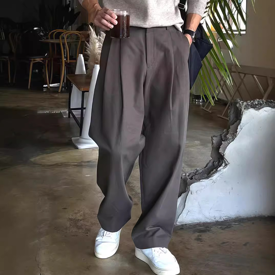 Men's Dark Grey Black Solid Co - Mens Fashion Dark Grey Pants recension och pris