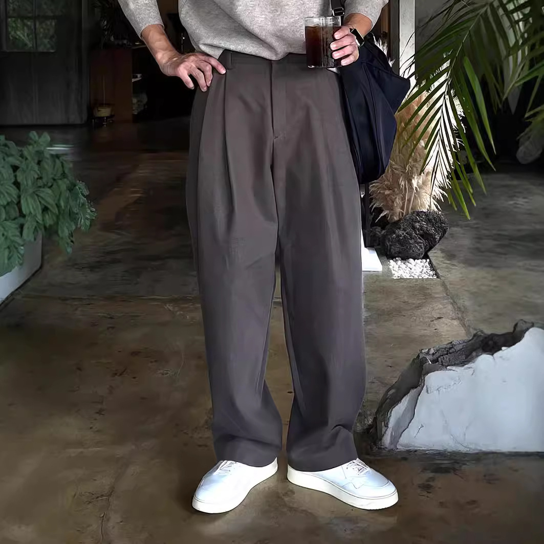 Men's Dark Grey Black Solid Co - Mens Fashion Dark Grey Pants recension och pris