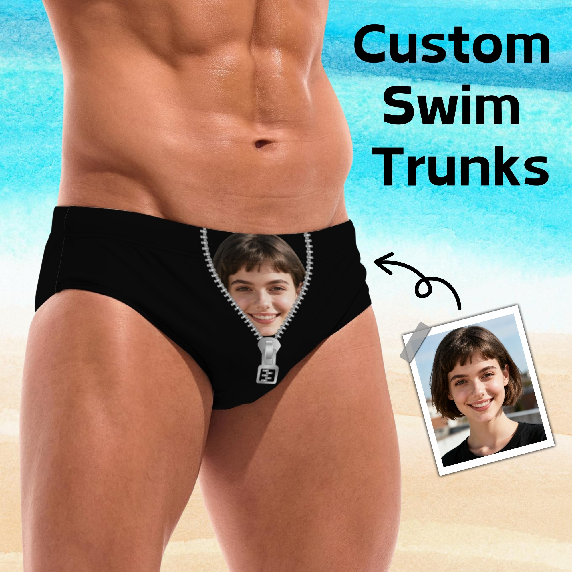 Personalized Custom Men's Swim - Swim Trunk Shorts recension och pris