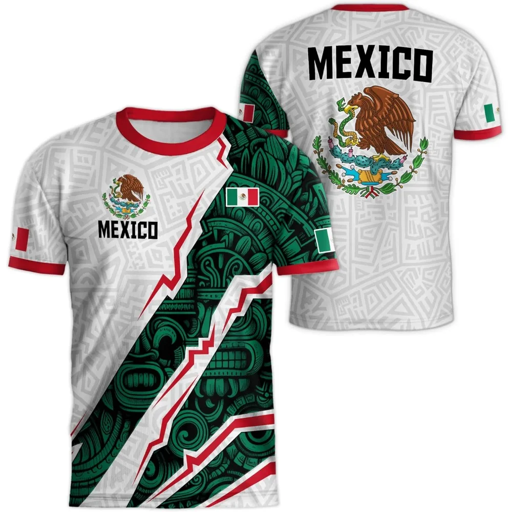 3D Printed Mexico Flag T-Shirt - Mens Fashion Mexico recension och pris