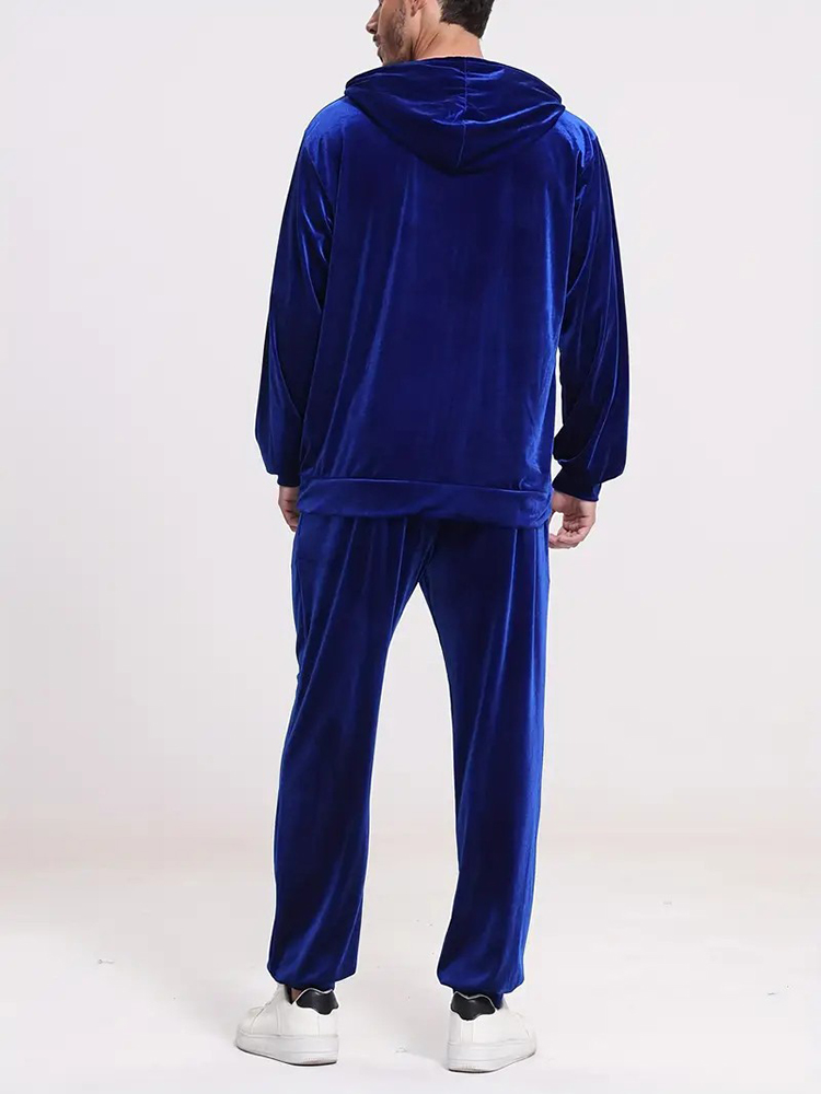 Fashion Solid Color Velvet Two - Mens Fashion Vintage recension och pris