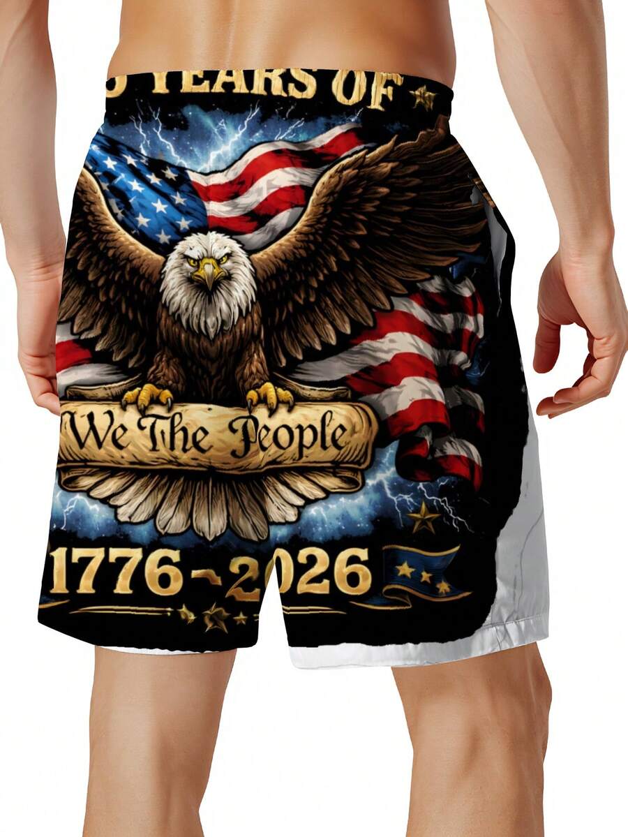 Patriotic Swim Trunks Men Beac - Swim Trunk Shorts recension och pris