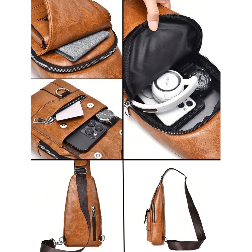 Fashionable Minimalist Solid C - Men'S Fashion Bag recension och pris