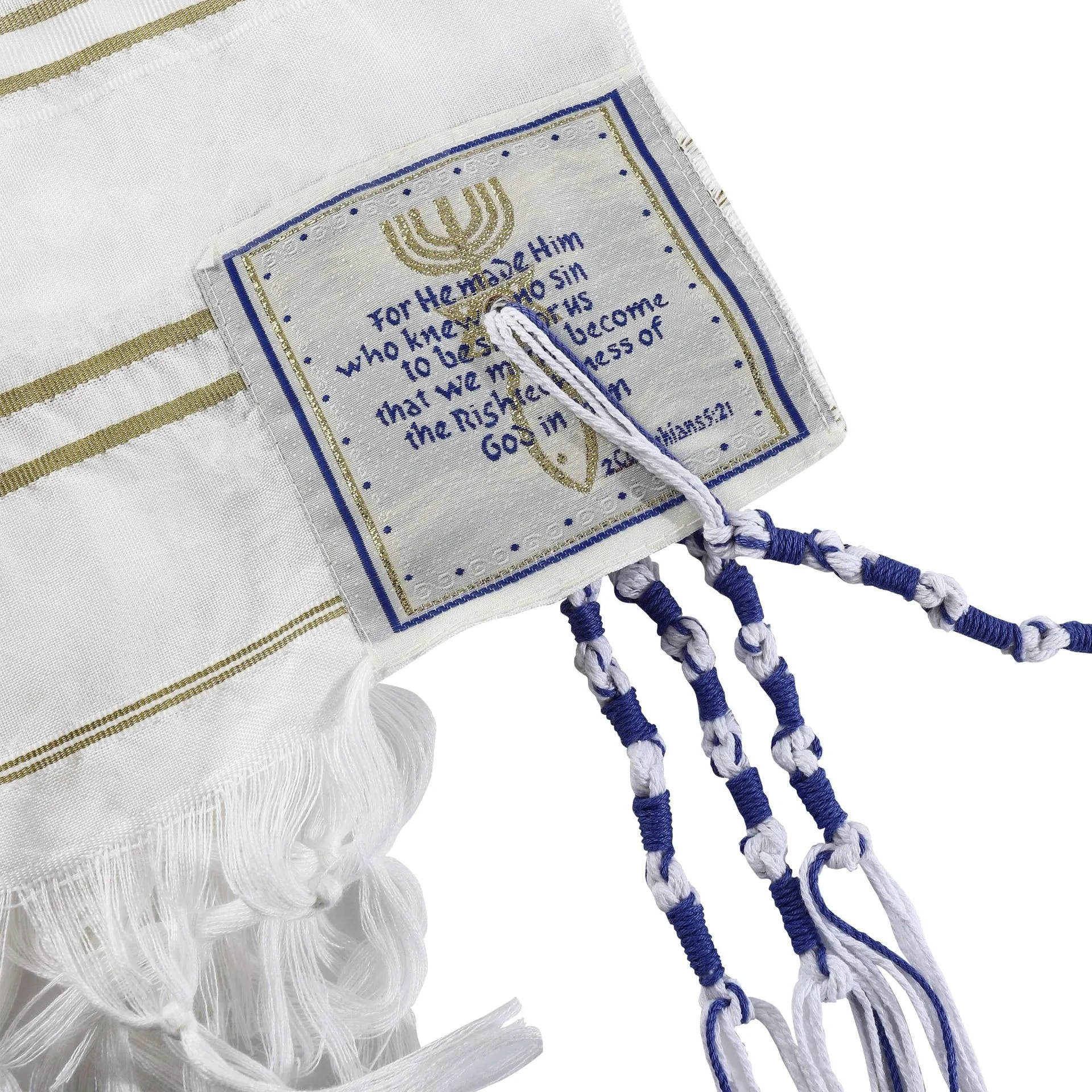 Golden Stripes Prayer Shawl wi - Men'S Fashion Bag recension och pris