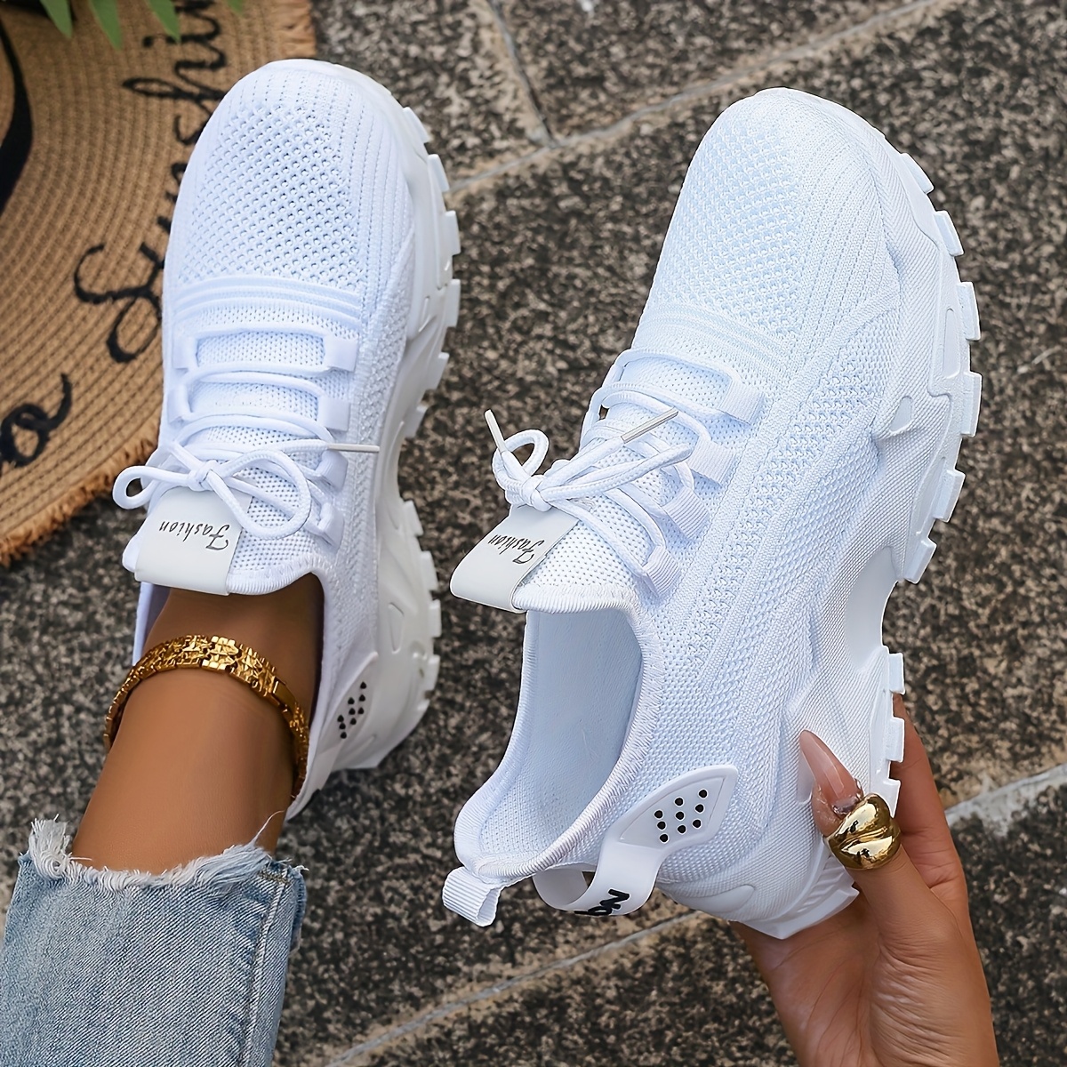 Breathable Knit Sneakers Fashi - Men'S Fashion For 45 Years Old recension och pris