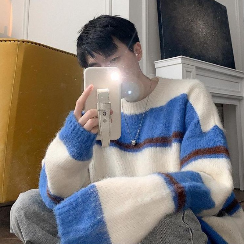 Spring Autumn Pullover Man Thi - Men'S Fashion Deals recension och pris
