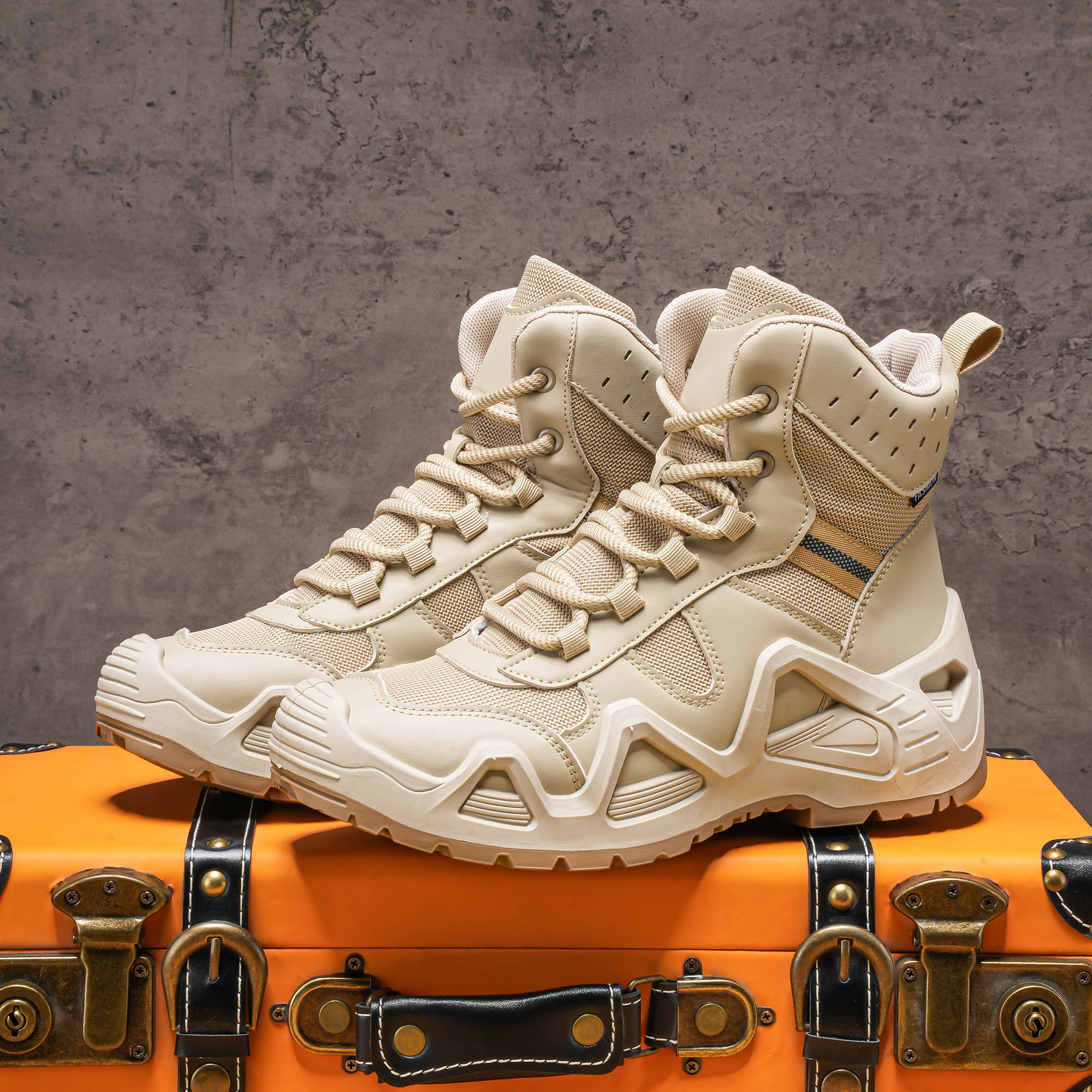 Men's high top boots, hiking b - Men'S Fashion For 45 Years Old recension och pris
