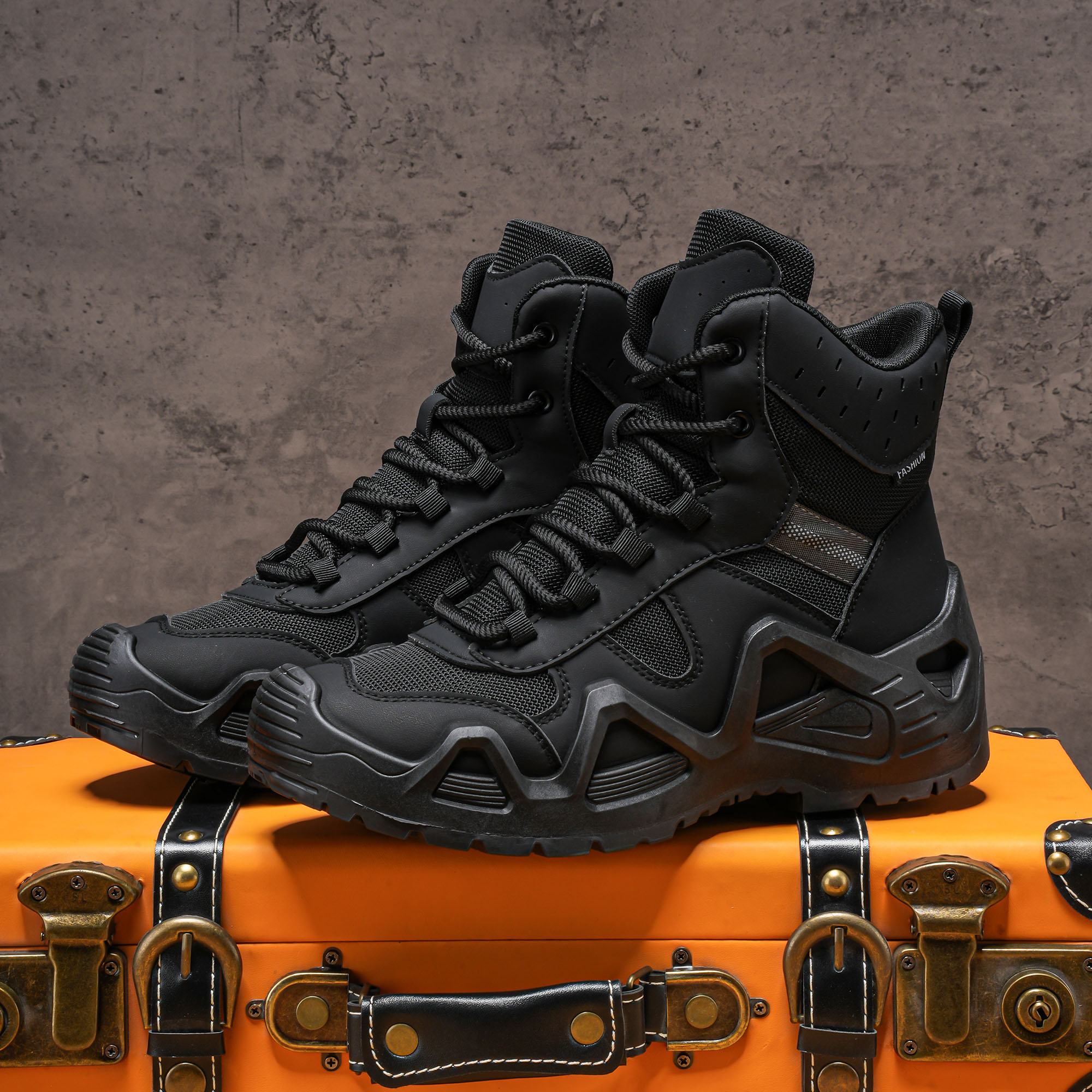 Men's high top boots, hiking b - Men'S Fashion For 45 Years Old recension och pris