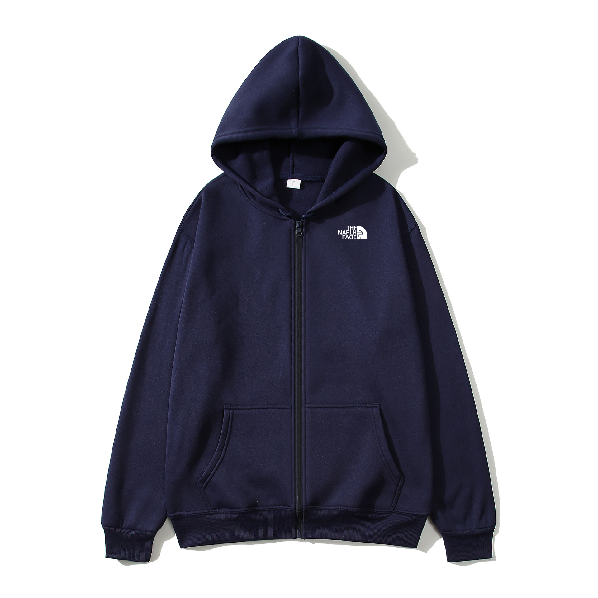 Fashion Casual Black Gray Blue - Men'S Fashion Zipper Hoodie recension och pris