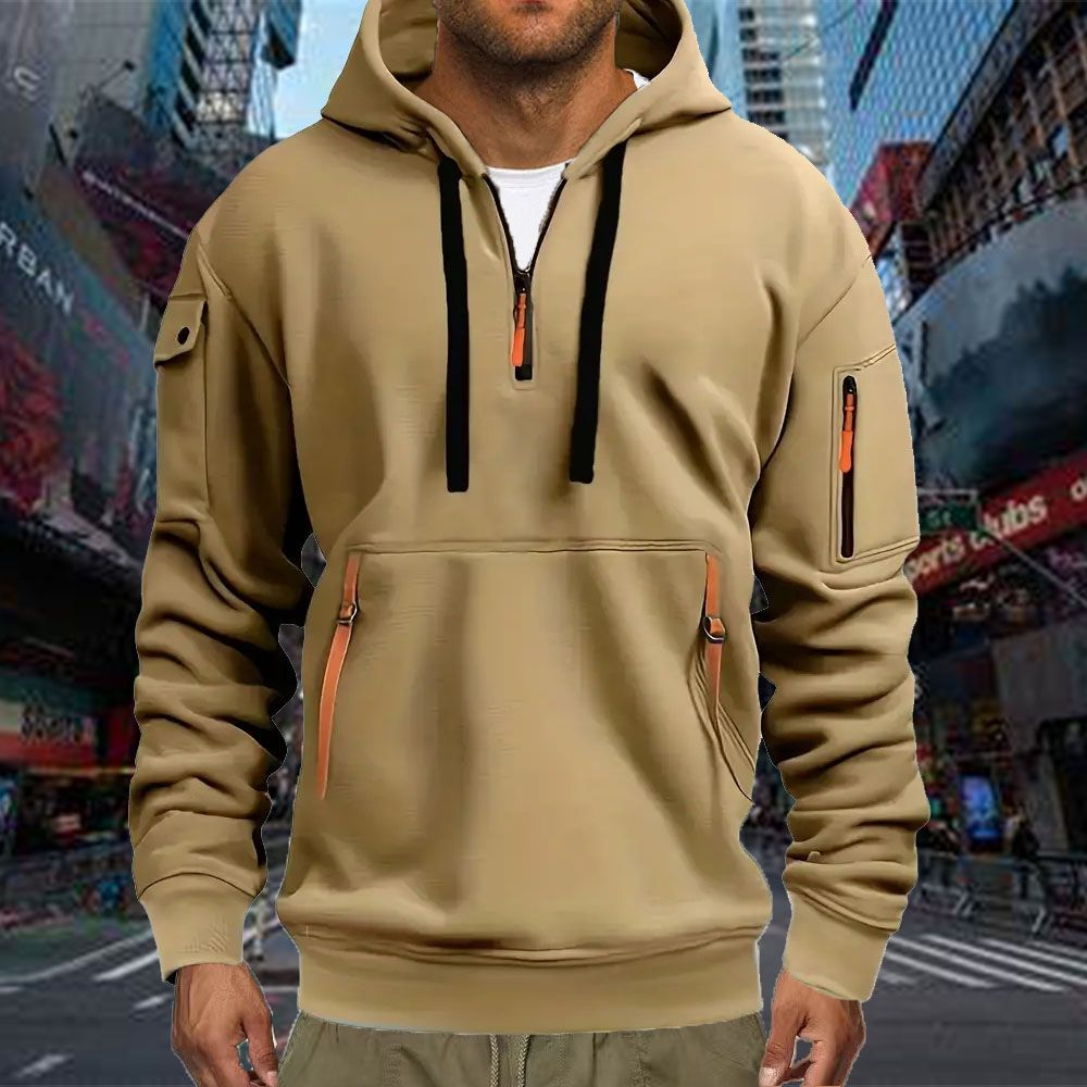 Men's Casual Sports Hoodie Spr - Men'S Fashion Zipper Hoodie recension och pris