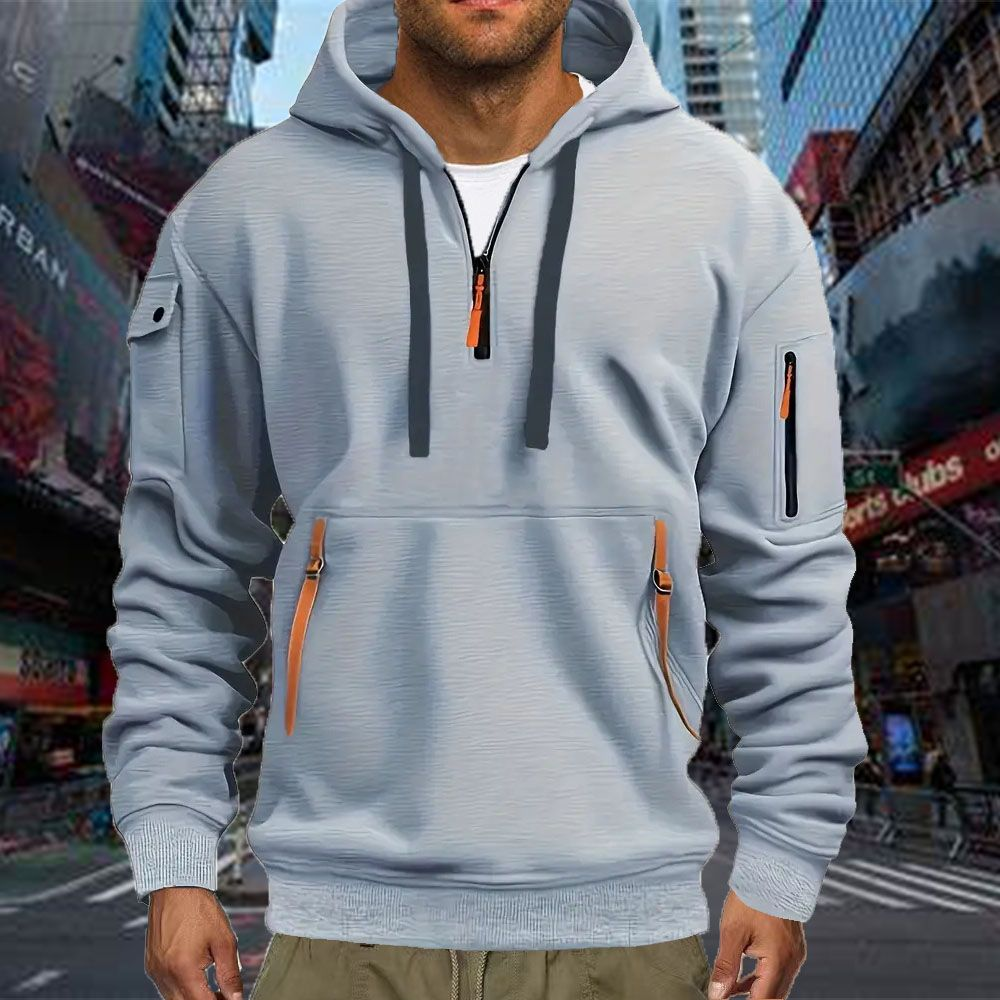 Men's Casual Sports Hoodie Spr - Men'S Fashion Zipper Hoodie recension och pris