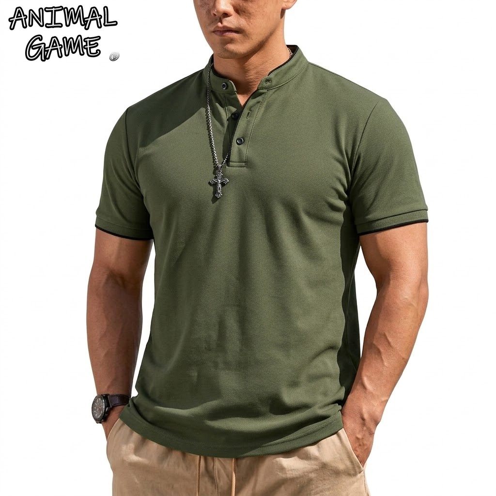 Summer Short Sleeve Henley Shi - Men'S Fashion Trends 2025 recension och pris