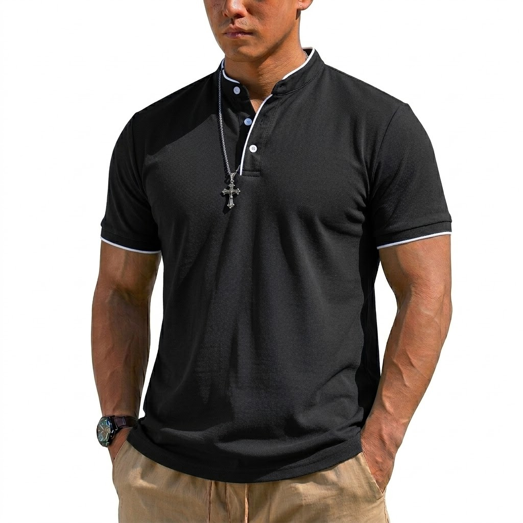 Summer Short Sleeve Henley Shi - Men'S Fashion Trends 2025 recension och pris