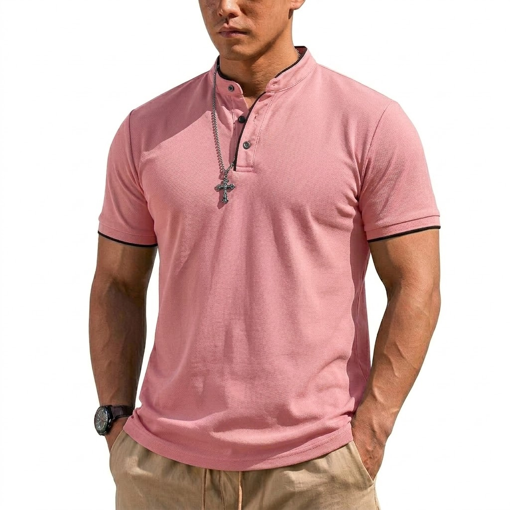Summer Short Sleeve Henley Shi - Men'S Fashion Trends 2025 recension och pris
