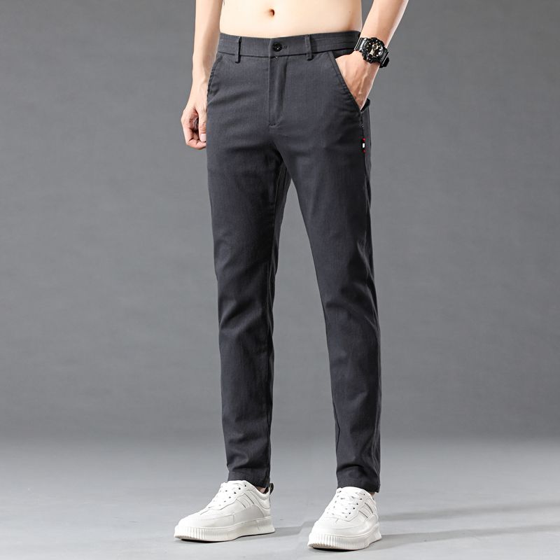 Fashion Men Casual Straight Su - Mens Fashion Dark Grey Pants recension och pris