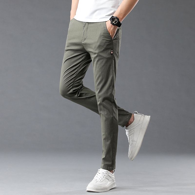 Fashion Men Casual Straight Su - Mens Fashion Dark Grey Pants recension och pris