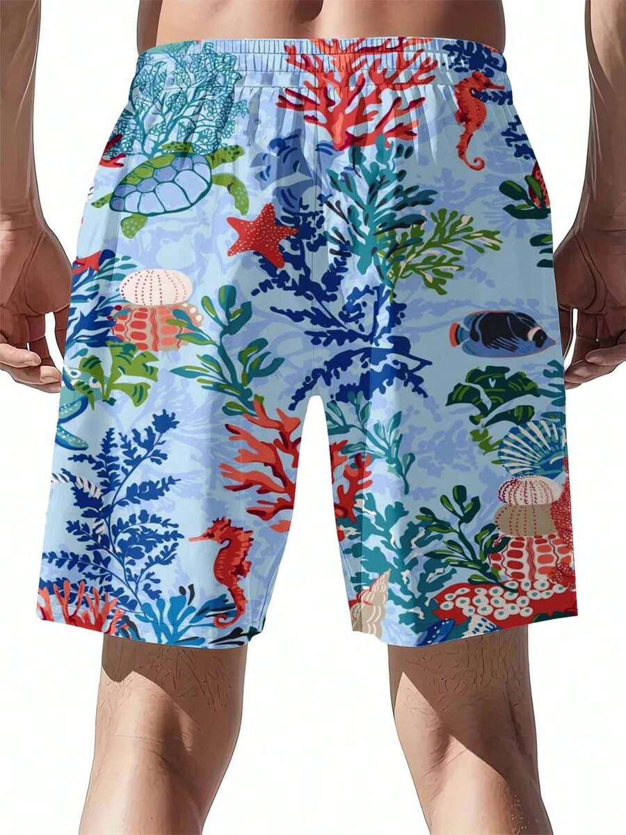 Mens Ocean Life Print Swim Tru - Swim Trunk Shorts recension och pris